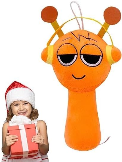 Sprunky Plush Toys Sprunky Wenda and Gray Plushies Sprunky Plushes Soft and Funs Stuffed Toys Dolls for Fans and Friends Birthday for Girls Boys (Orange)