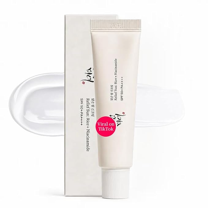 Korean Sunscreen SPF 50+ PA++++ for Face, Rice Extract & Probiotics Daily Sun Cream, Broad Spectrum UVA UVB Protection, Lightweight Hydrating Formula, No White Cast, Fast Absorbing, For All Skin Types