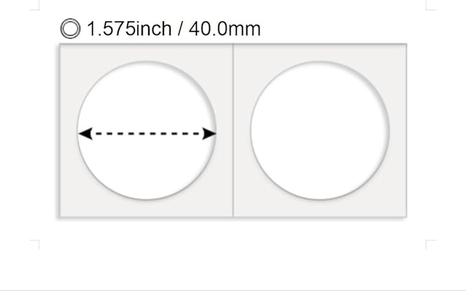 Boen 1000Pcs 40mm（1.57inch）Coin Flips Suitable for Large Dollar Coins Coin Holders for Colletors The Coin Collection Supplies The Coin Cardboard Coin Flips for Coin Collection.