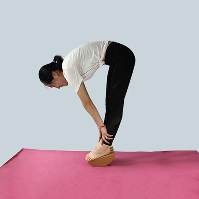 VOSAREA Cork Yoga Block High Density Yoga Brick for Balance Stretching Pilates Hot Meditation Non Slip Support for Core Workouts 9.44 X 3.93 X 3.34 in 1 Pack