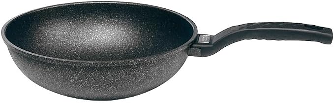 8" Wok Non-Stick Cooking Frying Pan Pot, 5 Layer Marble Coating, Made In Korea