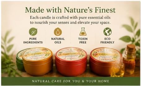 Ylang Ylang Pure Natural Essential Oil Candle | Hand-Poured Small Batch, Aromatherapy Inspired, Soothing Floral Scent, Wellness & Self-Care, Tin Container