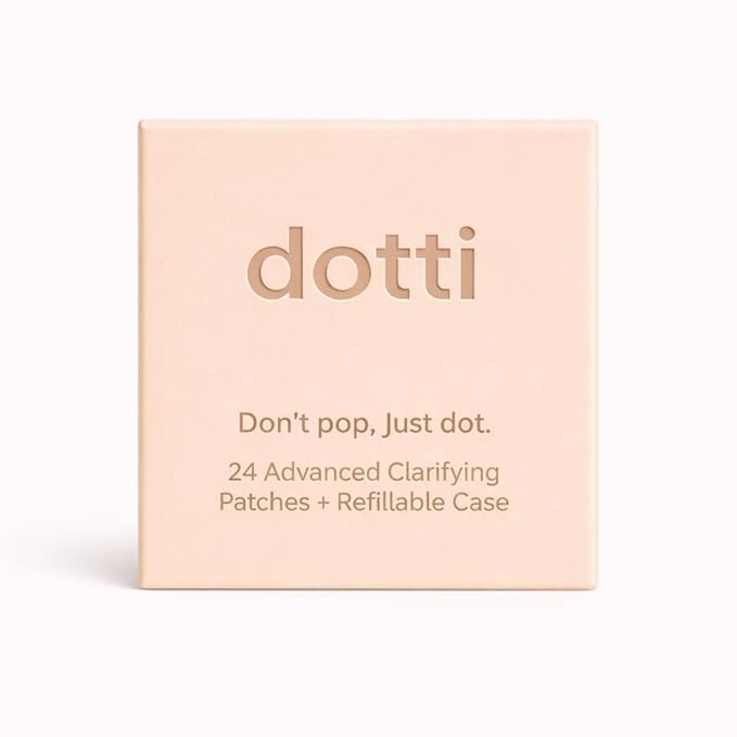 Pimple Patches Hydrocolloid for Face – Acne Spot Treatment Stickers – Invisible Zit Dots for Breakouts – Day & Night – 24 Count – DOTTI (Black Star)