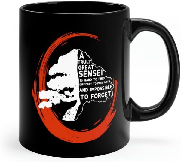 Sensei Appreciation Mug Karate Teacher Instructor Japanese Aikido Martial Arts Judo Jiu Jitsu (11 oz)