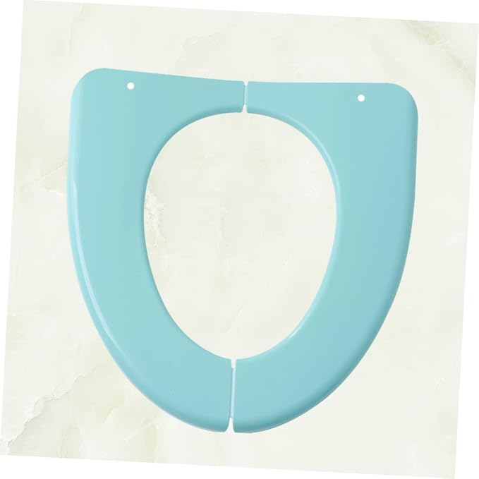 PartyKindom Folding Potty Seat Cover for Toilet Training Lightweight Portable Cushion for Toilets Durable Plastic Material Green
