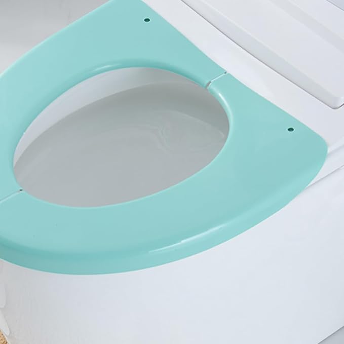 HEALLILY Folding Potty Seat Portable Toilet Training Seat Cover Cushion Lightweight Travel Toilet Pad for Toddlers and Adults Fits Most Standard Toilets 15.74X14.96X0.39 in