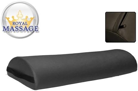 9" Diameter Deluxe Oversized Massage Table 25" Half Bolster - Firm Support Large Half Cylindrical Pillow Support for Knees, Neck, Legs and More (Black)