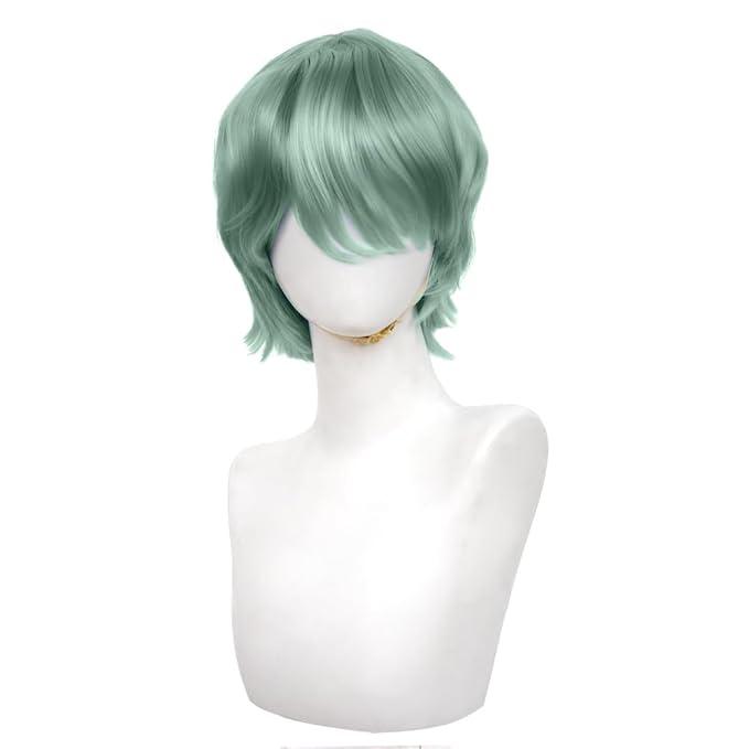 Men Baby Saja Costume Wig Anime Demon Boys Cosplay Props Halloween Party Outfit Accessories Merch Green