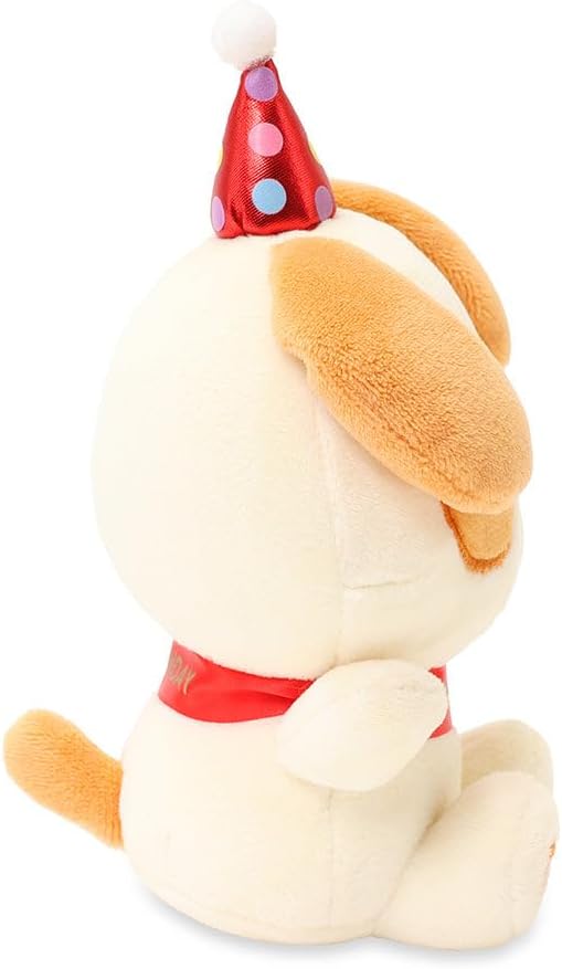Anirollz Happy Birthday Puppiroll Plush – Soft & Cuddly Stuffed Dog, Cute Collectible Gift for Plush Lovers, 6” Small & Huggable