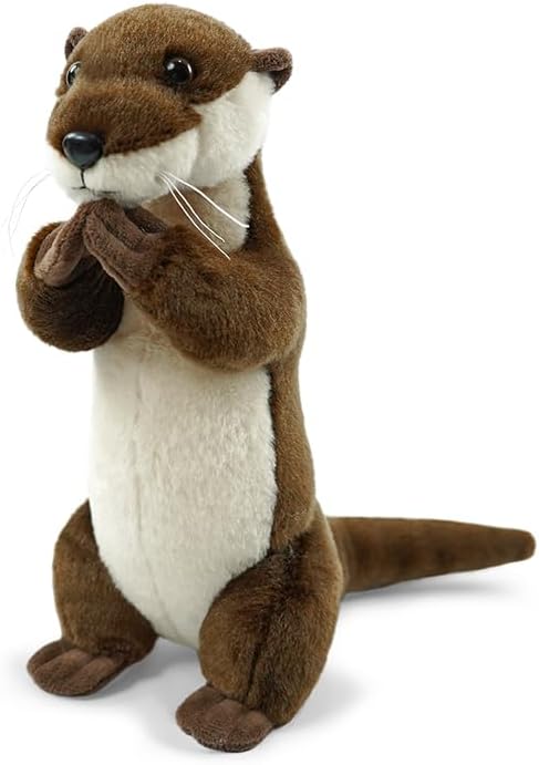 River Otter Stuffed Animals for Kids,Standing Posture Otter Ocean Cute Animal Plush Toy Birthday Gift for Boys Girl Children（Standing）