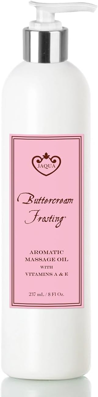 Jaqua Spa Aromatic Massage Oil with Jojoba, Sesame, and Sunflower Oil - Buttercream Frosting