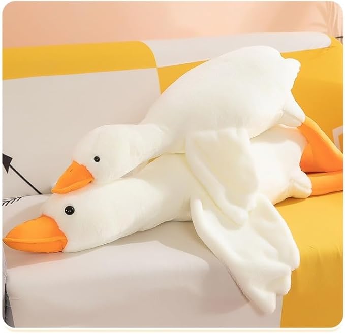 Giant Goose Stuffed Animal Soft Large Stuffed Duck Plush Toy Cute Goose Hugging Pillow Birthday Party Gifts for Kids Boys Girls