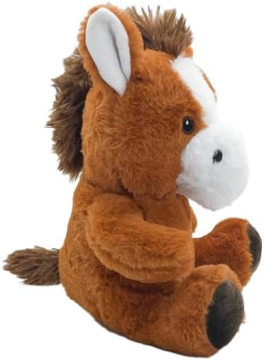 Anico 10" Plush Brown Horse with Embroidered Eyes | Soft Stuffed Animal, Perfect Horse Plush Toy for Kids, Toddlers, and Babies | Toy for Gifts, Nursery Decor, and Playtime!