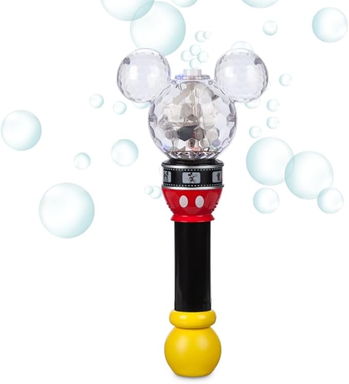 Disney Store Official Mickey Mouse Film Strip Light-Up Bubble Wand - Perfect for Kids & Fans, Authentic Design, Ideal for Outdoor Play & Parties, Durable & Safe for All Ages