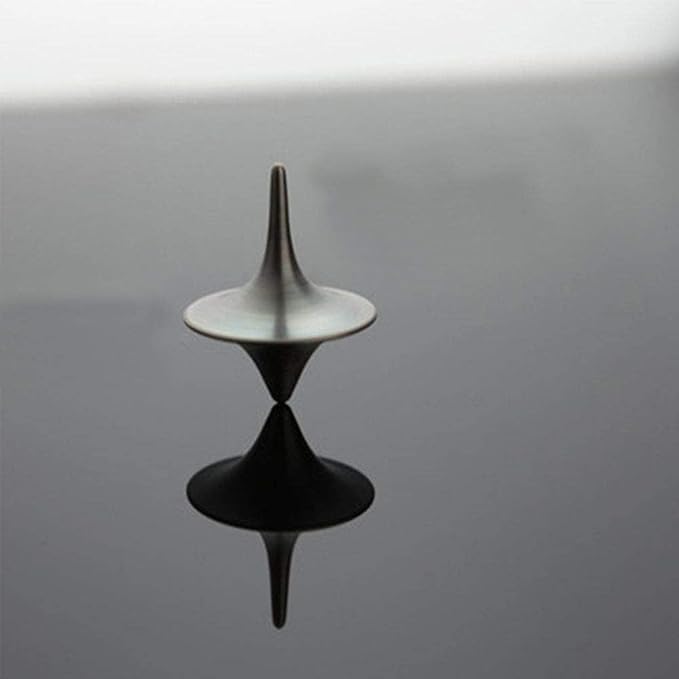 4 Pcs Accurate Spinning Top,Portable Precision Metal Premium Exquisite Perfect Balance Desktop Gyro Toys Vintage Totem Zinc Alloy Toy Spinning Top Desk EDC Little Fidget Toy Spinning Tops