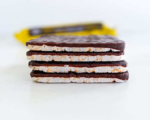 Trader Joe's Organic Dark Chocolate Puffed Rice Cake Thins | Gluten Free, Pack of 3
