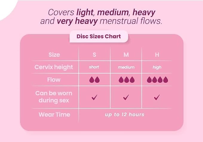 LUMMA Menstrual Disc | Includes Carrying Pouch and Silicone String for Easy Removal | Comfortable & Sustainable Choice to Tampons | Reusable Medical Grade Silicone, Leak-Proof | Pink Love, High-Cervix