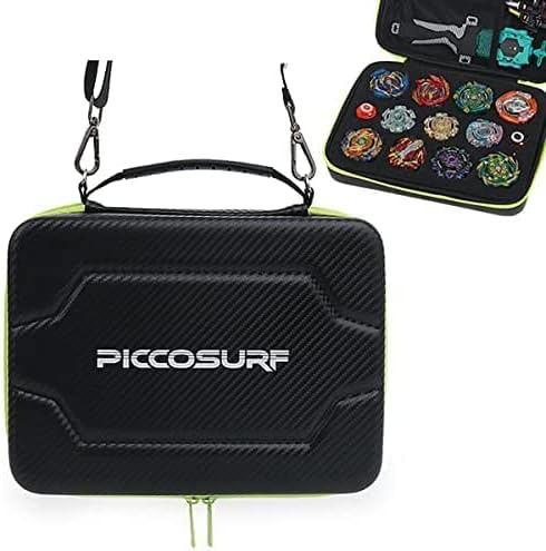 PICCOSURF Battling Tops Soft Carrying Cross Bag Case Storage Organizer with Shoulder Strap for Burst Spinning Tops Launcher Storage Box