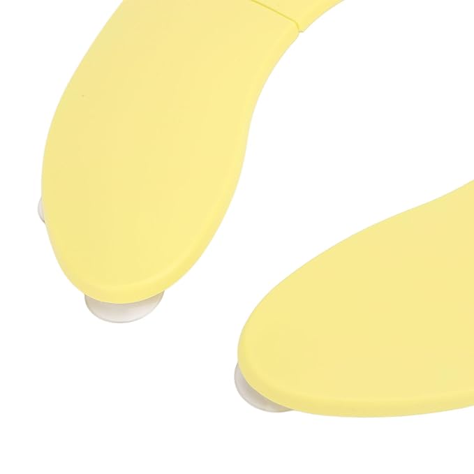 Foldable Travel Potty Seat for Toddler Portable Slip Suction Cup Toilet Training Baby Folding Potty Seat (Yellow)