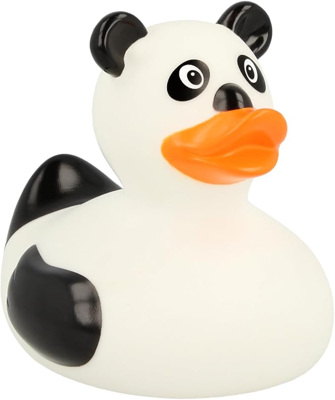 3 Inch Panda Rubber Duck Bath Toy, Collectable, Fun for All Ages, Auto Dash Decoration, Crusing Vacation Gift, Party Favors, Office, School, Home