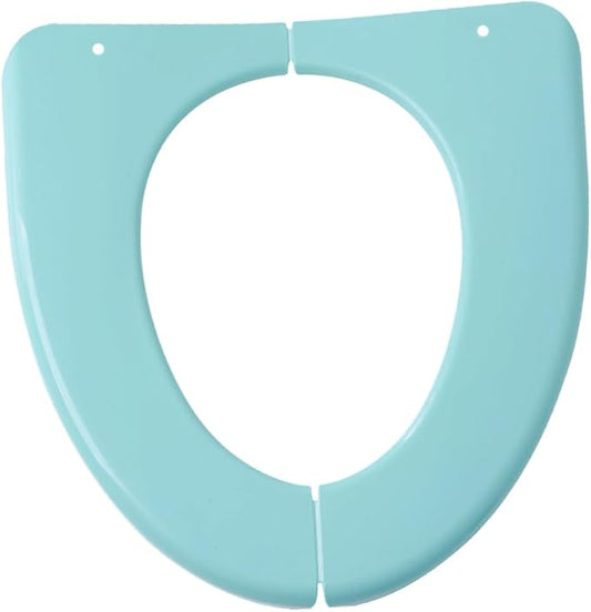 PartyKindom Folding Potty Seat Cover for Toilet Training Lightweight Portable Cushion for Toilets Durable Plastic Material Green