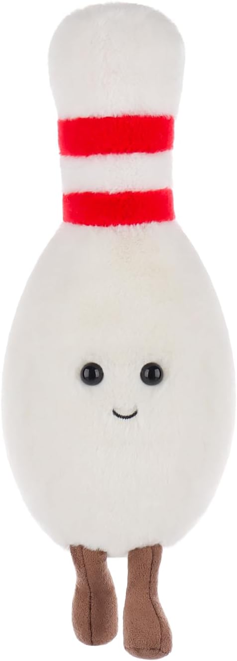 Apricot Lamb Happy Bowling Stuffed Animals for Kids, Soft Cute Plush Toys for Baby Girl and Boy, Fluffy Happy Bowling 9.5 Inches