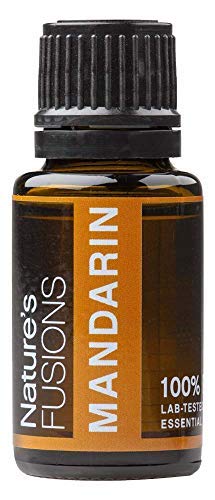 Nature's Fusions Mandarin, 100% Pure and Natural Essential Oils, Undiluted, Therapeutic Grade for Aromatherapy and Topical Use, .5 Fl Oz (Pack of 1) (15 mL)
