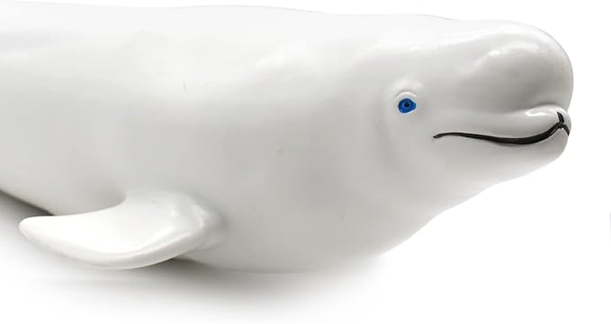 SmilerSmile Simulated Ocean Big Animal, One pc 15Inch Soft Filled Rubber Sea Educational Toys (Beluga)