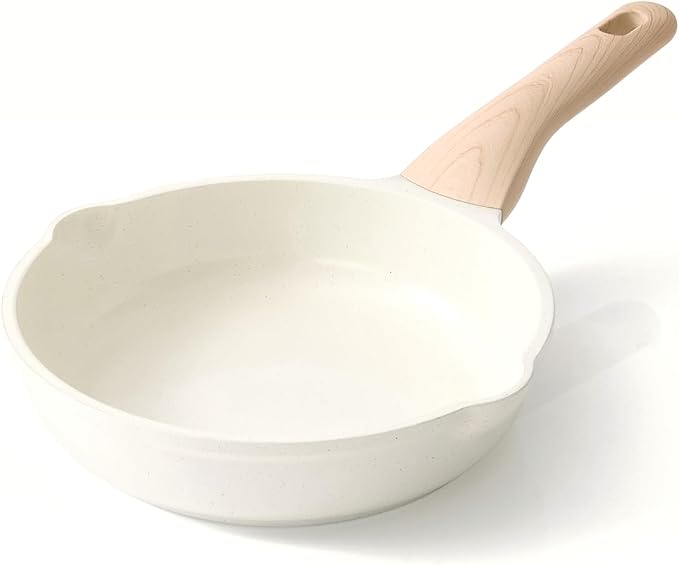 Kordisen Ceramic Non Stick Frying Pans Skillet, 8 Inch Ceramic Small Egg Pan Nonstick for Cooking Non Toxic, Healthy Induction Cookware, Heat Resistant Handle, PFOA & PFAS Free