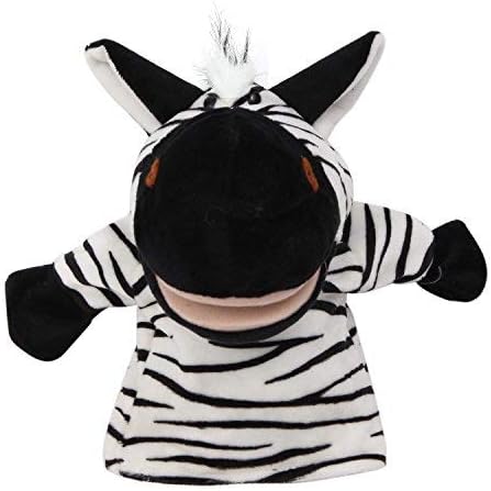Animal Hand Puppets Set for Kids & Adults - 12.5" Premium Quality Soft Plush Toys with Movable Mouths - Perfect for Storytelling, Teaching, Preschool, Role-Play - Durable, Vibrant, Educational Puppets