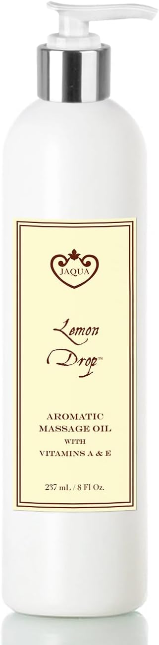 Jaqua Spa Aromatic Massage Oil with Jojoba, Sesame, and Sunflower Oil - Lemon Drop