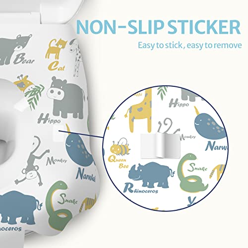 Blissful Diary 20 Pcs Toilet Seat Covers Disposable for Toddlers & Adults, Extra Large Waterproof, Portable Package for Travel, Kids Potty Training (Pack of 2)