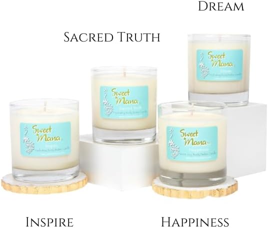 | Lotion Candle | Luxury Soy Candle | Aromatherapy Massage Candle | Massage Oil Candles | Inspire | Sea Salt + Orchid | Spa Scent | Hand Poured in USA | 9 oz.