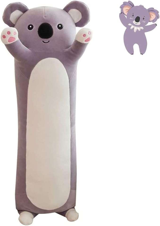 Long Kaola Plush Toy Cute Cartoon Kaola Stuffed Animal Plush, Soft Long Kaola Sleeping Hugging Plush Pillow, Kaola Plush Toy for Kids Girlfriend(35.4inch/90cm)