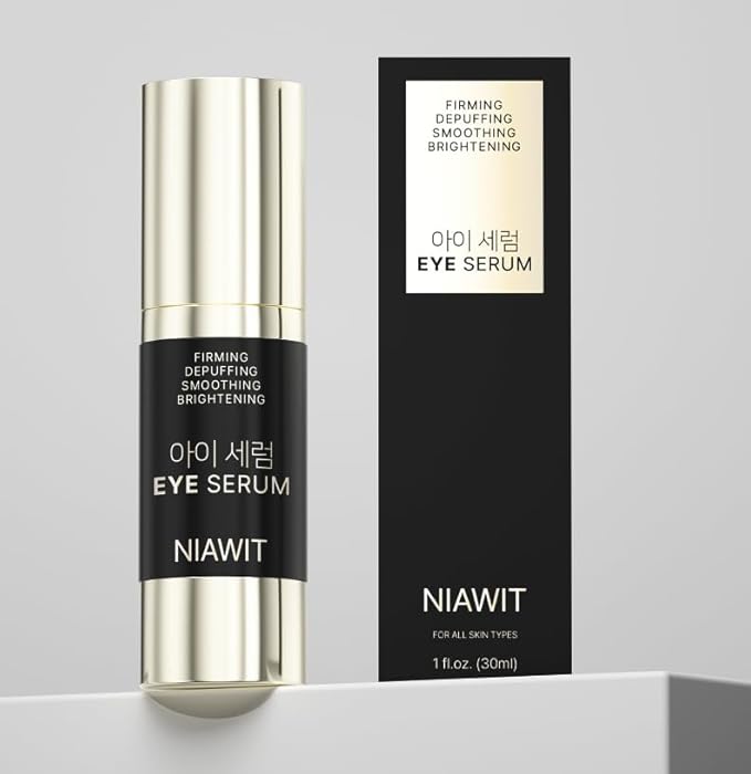Eye Serum – Reduces the Look of Eye Bags, Puffiness & Fine Lines with Niacinamide, Hyaluronic Acid & Caffeine – Lightweight, Fast-Absorbing for the Delicate Eye Area