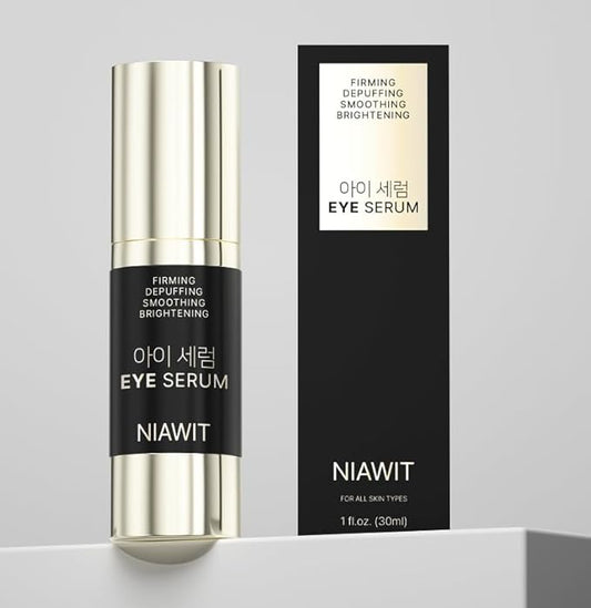 Eye Serum – Reduces the Look of Eye Bags, Puffiness & Fine Lines with Niacinamide, Hyaluronic Acid & Caffeine – Lightweight, Fast-Absorbing for the Delicate Eye Area
