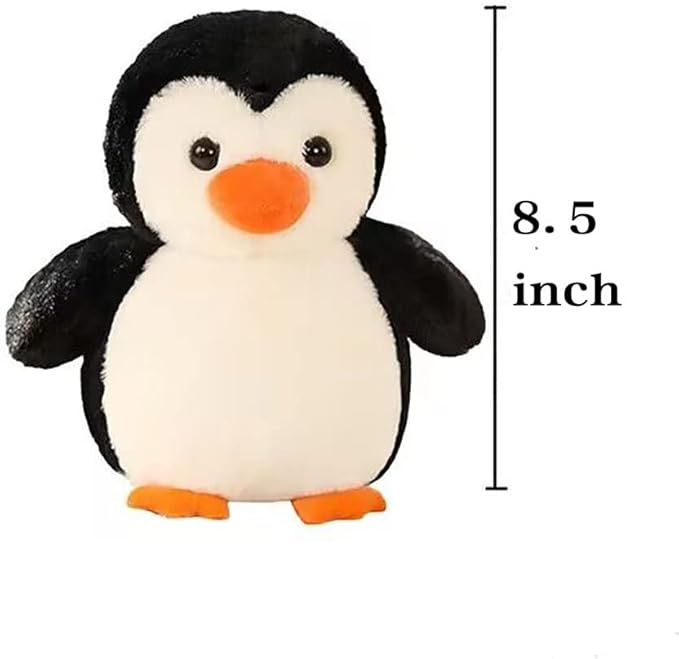 Penguin Stuffed Animal Cute Penguin Plush Doll Toy 8.5 inch for Girls Boys Christmas (Penguin)