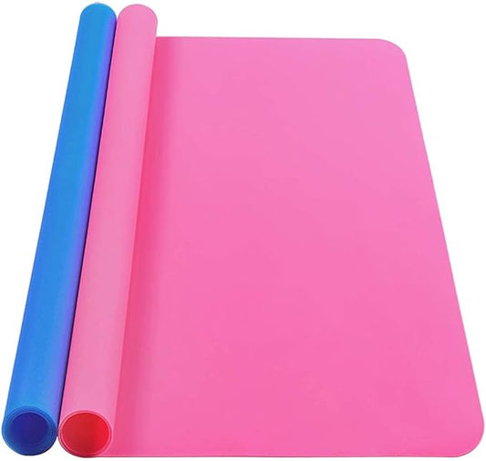 Silicone Mat, IKOCO 15.7"x 11.8" Silicone Craft Mat for Playdough A3 Large Nonstick Resin Molds Sheets for Epoxy Resin Jewelry Casting