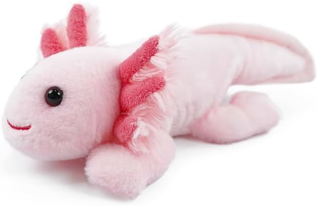Stuffed Animal for Kids,8 inch Realistic Animal Plush Toy Lying Down Posture Animals,Plush for Boys Girls Adult Birthday Hug Teaching(S-Newt)