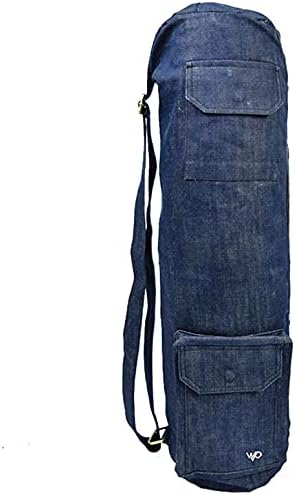 Open Road Goods Eco Friendly Yoga Mat Bag | Organic Yoga Bag For Extra Wide Mats | Yoga Mat Carrier for Men & Women: Full Zip, Adjustable Carry, Pockets, 100% Cotton Canvas