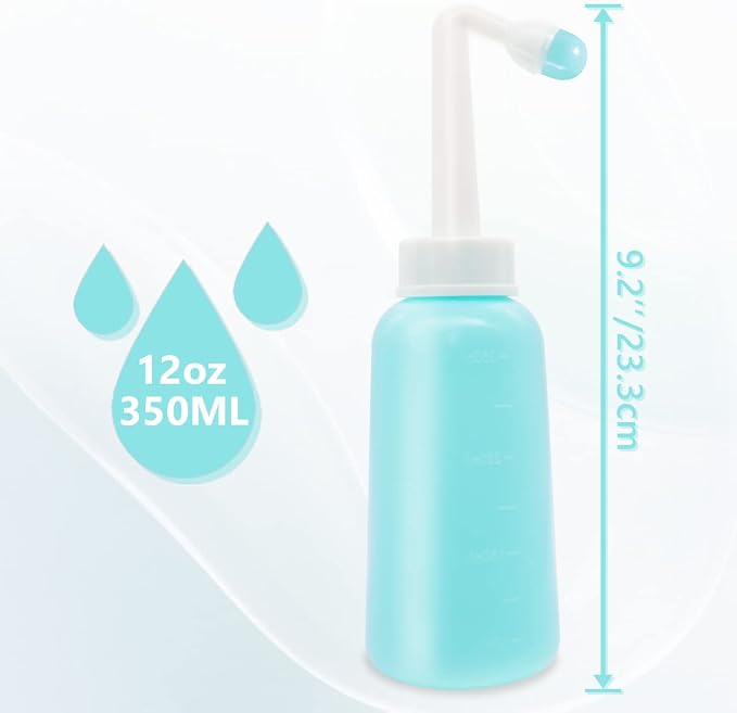 Showvigor Peri Bottle for Postpartum Care,12 OZ Peri Bottles Postpartum Essentials Portable Bidel Perineal Bottle for Wemen