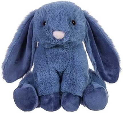 Apricot Lamb Toys Plush Navy Blue Bunny Rabbit Stuffed Animal with Fluffy Soft Ears (Navy Blue Bunny, 8 Inches)