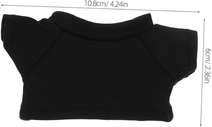 HANABASS 6pcs DIY Mini Bear Clothes Bear T Shirt for Stuffed Animals Sublimation Blank T Shirts for Outfits for Customization