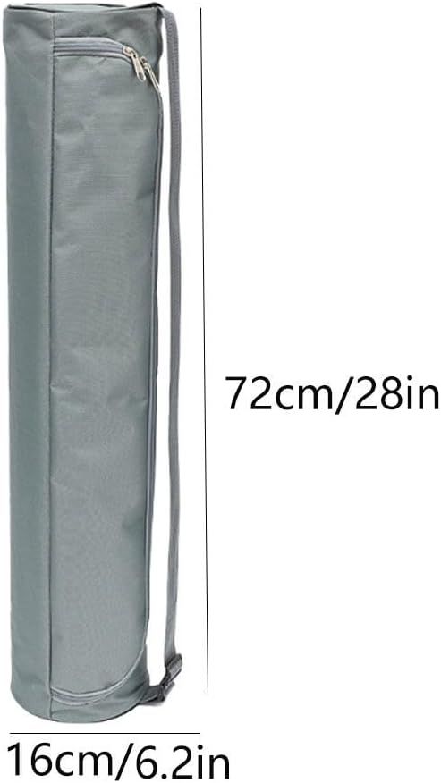 Yoga Mat Storage Bag with Adjustable Strap Water-proof Oxford Cloth Carrier for Travel & Gym (72x16x16cm, Grey)