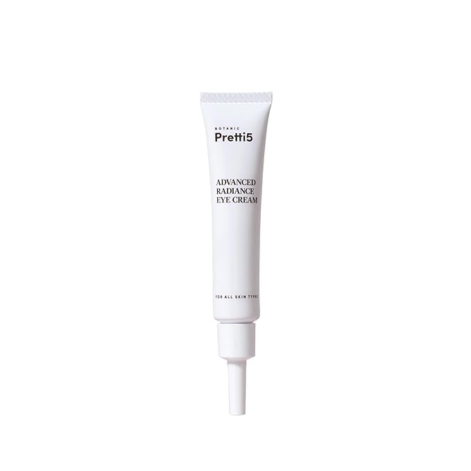 Botanic Pretti5 Advanced Radiance Eye Cream–Dark Circle Remover & Under Eye Wrinkle Repair for Sensitive Skin–Anti-Aging Japanese Lifting Treatment with Caffeine & Yuzu–Made in Japan & Vegan–12g