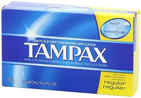 Tampax Regular Tampons with Flushable Cardboard Applicator - Regular - 10 ct