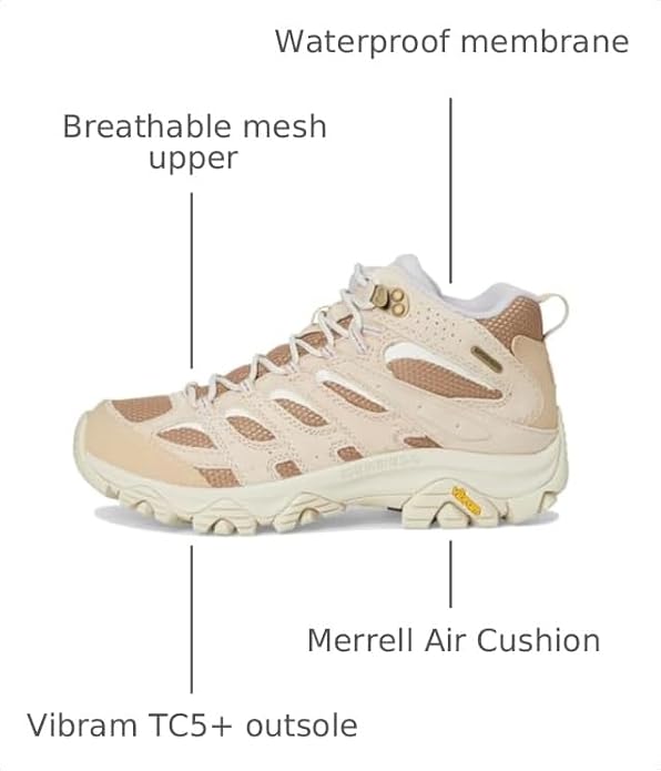 Merrell Women's Moab 3 Mid Waterproof Hiking Boots