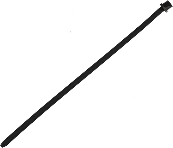Silicone Nozzle Enema Attachment Reusable Douche Black Hose Nozzle (9.8 in)