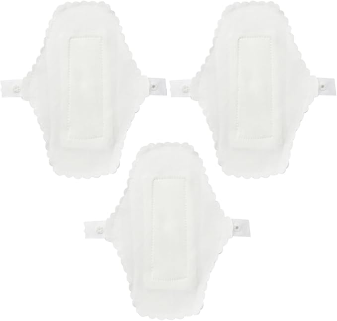 Reusable Waterproof Menstrual Pads Cloth Sanitary Napkins 3Pcs Set 180Mm Washable Cotton Pads Leakproof Panty Liners for Women Period Care