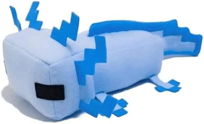Axolot Plush Stuffed Toy Soft Pillow, Suitable for Video Game Enthusiasts, Children's Birthday Parties, Christmas Holiday Preferred Gift (Blue)